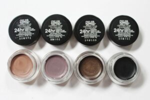 MAYBELLINE COLOR TATTOO 24 HR EYE SHADOW LEATHER REVIEW SWATCHES 2